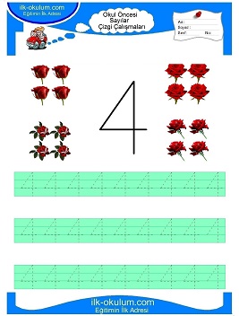 Çocuklar İçin Çizgi Çalışma Sayfaları 
